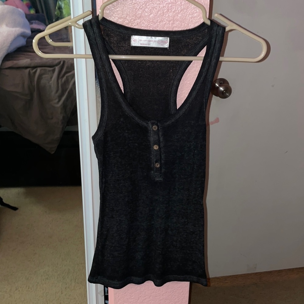 Black tank top
